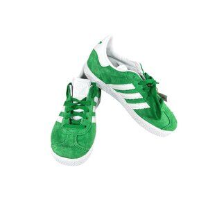 Adidas Gazelle C Kids Sneakers Green/White Suede 13K New With Box